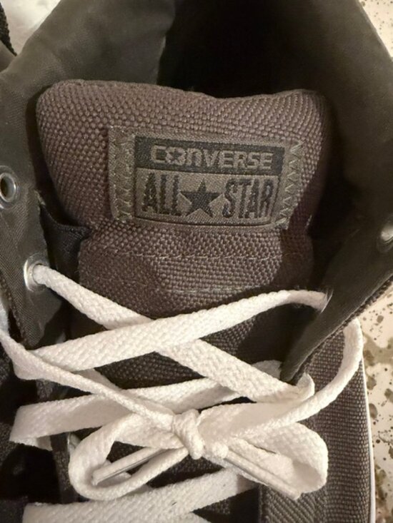 Converse Mid Canvas Men Olive Sneakers  w/Neon Lime  Sole Size 11 main image 5